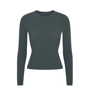 SKIMS Charcoal Long Sleeve Women's Top